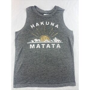 Disney Tank Top Hakuna‎ Matata Lion King Print Gray Women's Size Small